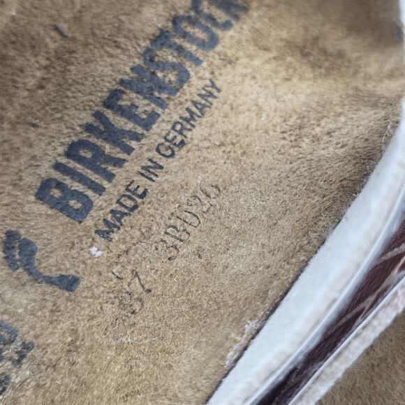 Birkenstock Arizona Gator Gleam Big Buckle Sandal in Copper SZ 39/8 - Picture 9 of 9